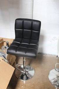 lot 233 image: Lot of (2) Faux Leather Bar Chair