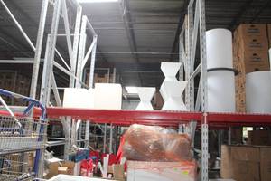 lot 11 image: Pallet Racking - (7) Uprights, (12) Cross Beams, (12) Grates