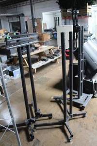 lot 60 image: Lot of (3) Rolling TV Stands