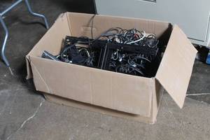 lot 71 image: Lot of (1 Box) AudioElectronic CordsWire, Audio-Technica UHF Synthesized Diversity Receiver ATW-R3100