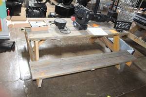 lot 73 image: Wooden Picnic Table