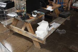 lot 90 image: Wooden Picnic Table