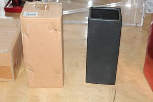 lot 106 image: Lot of (2) 8-12 Ceramic Rectangle Vases (in box)