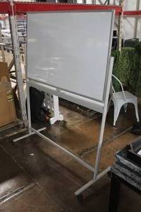 lot 148 image: Dry Erase Board with Rolling Stand