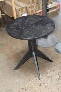 lot 164 image: Black Wood End Table