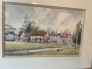 Vintage Margaret Lake Watercolor