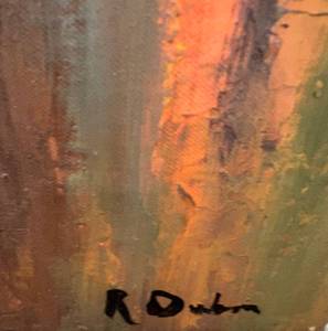 lot 61 image: Original Palette Knife Oil Painting