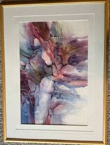 lot 33 image: Framed Karen Knutson Signed Watercolor