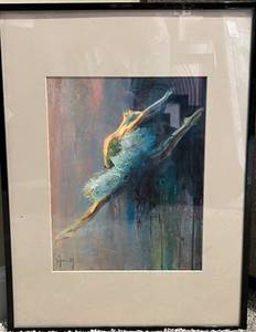 lot 43 image: Armik Malekian Ballerina Print