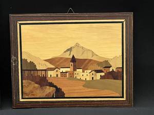 lot 45 image: Pair of Italian Marquetry Plaques