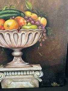 lot 59 image: Original Oil on Canvas Signed Hugo Vargas