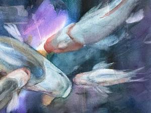 lot 85 image: Original Signed Watercolor - Hodges