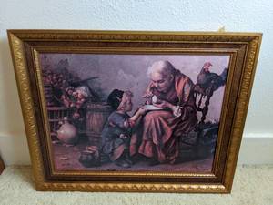 lot 56 image: Framed Print of The Devoted Child by Antonio Rotta