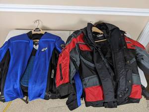 lot 19 image: Like NEW Joe Rocket Ballistic Motorcycle Touring Jacket Size M and Wintex Motorcycle Jacket Size S
