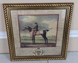 lot 31 image: Framed Print of Rider on Horseback