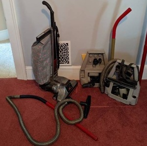 lot 108 image: Vintage Kirby Heritage II Vacuum Cleaner Plus Attachments and Accessories