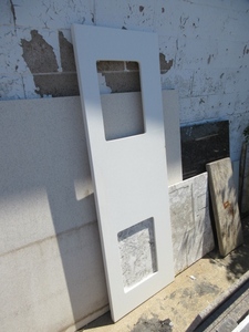POLISHED QUARTZ, PRE-FABRICATED DOUBLE VANITY