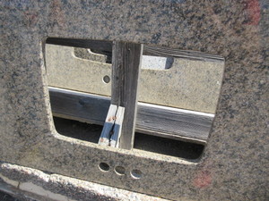 POLISHED GRANITE, PRE-CUT VANITY SLAB