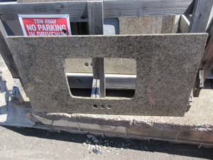 POLISHED GRANITE, PRECUT VANITY SLAB