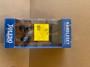 TOLEDO Single Cylinder Iron Black Door  Handleset