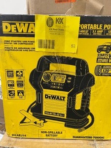 DEWALT 1400 Peak Amp Portable Car Jump Starter with Digital Compressor
