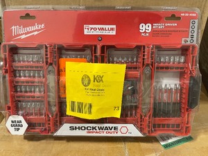 Milwaukee SHOCKWAVE Impact Duty Alloy Steel Screw Driver Bit Set (99-Piece)