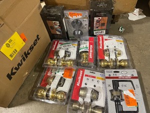 Lot of assorted door locks various brands