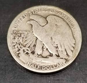 1927-S WALKING LIBERTY HALF DOLLAR