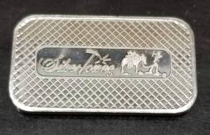 1 TROY OZ .999 FINE SILVER PROSPECTOR BAR