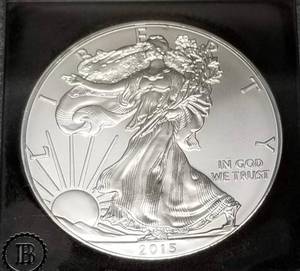 2015 AMERICAN SILVER EAGLE BLACK SLAB