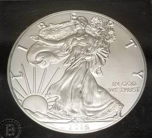 2016 AMERICAN SILVER EAGLE BLACK SLAB