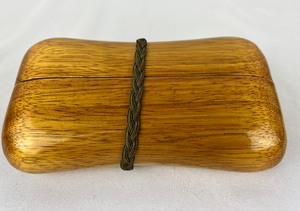 lot 11 image: Vintage Rafael Sanchez Unique Wooden Clutch