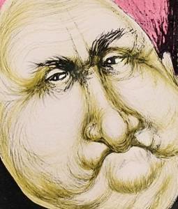 lot 28 image: Bert Pumphrey Hanging Judge Signed and Framed Lithograph with Certificate of Authenticity