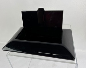 lot 99 image: Black Enameled Unique Clutch or Jewelry Box 8x 5