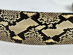 lot 103 image: Vintage Genuine Python Skin Belt