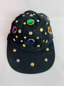lot 91 image: Two Fun Beadazzled Ball Caps - Vintage