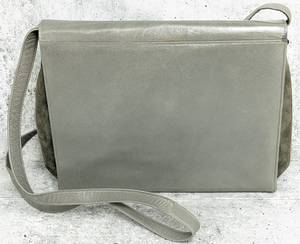 lot 119 image: Vintage Charles Jourdan Gray Leather Purse from Paris