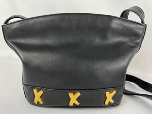 lot 124 image: Vintage Paloma Picasso Black Leather Crossbody Bag