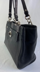 lot 153 image: Simply Sumptuous Vintage Coach Black Leather Handbag - Like New