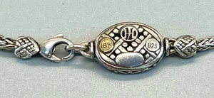 lot 3 image: John Hardy 925 Sterling and 18K Gold Dot Jaisalmer Oval Sautoir Necklace