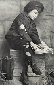 lot 192 image: Counting His Money - Framed Vintage Photo Print