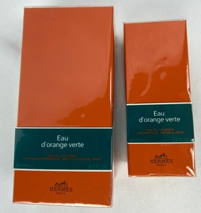 lot 196 image: Hermes Eau Dorange Verte Cologne - 100 & 200 ml New in Wrapper- Made in France