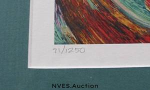 lot 11 image: Ballet Dancers signed  framed lithograph by Barbara A. Wood