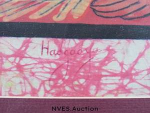 lot 13 image: Miriam framed canvas by Hadgaaya