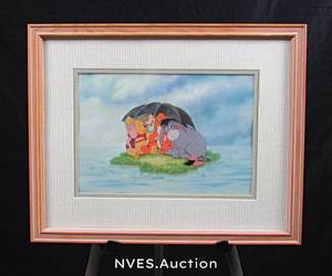 lot 15 image: Winne the Pooh framed Disney prints
