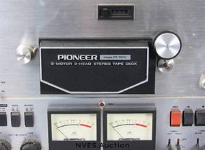 lot 17 image: Pioneer 3 motor, 3 head Stereo Tape Deck with various parts, accessories  original instructions