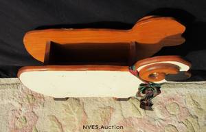 lot 103 image: Ram shaped magazine holderplant holder