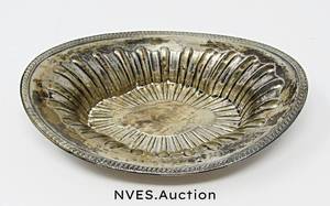 lot 141 image: Sterling Silver Fisher Candy Dish and Siler Demitasse Spoon