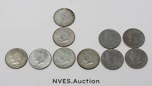 lot 166 image: Silver Half-Dollar Coins