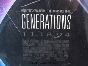 lot 172 image: Startrek Generations Framed Poster
